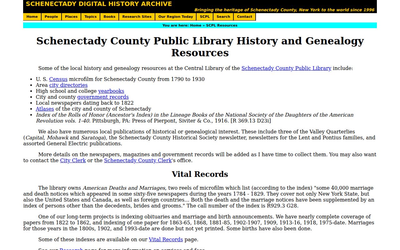 Niskayuna city directory genealogy and local-history resources