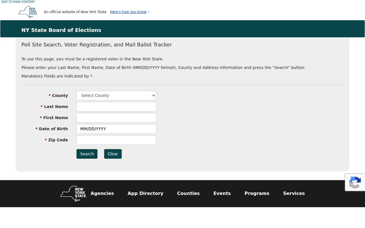 Niskayuna residents directory voter lookup fields